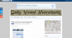 Desktop Screenshot of dailyvowelmovements.com